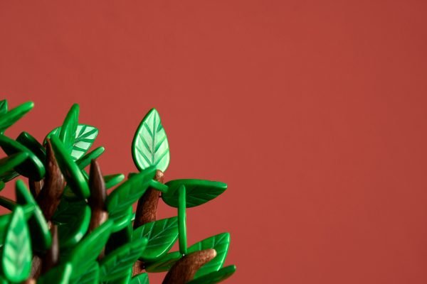 Hojas en tagua. Árbol de vida.